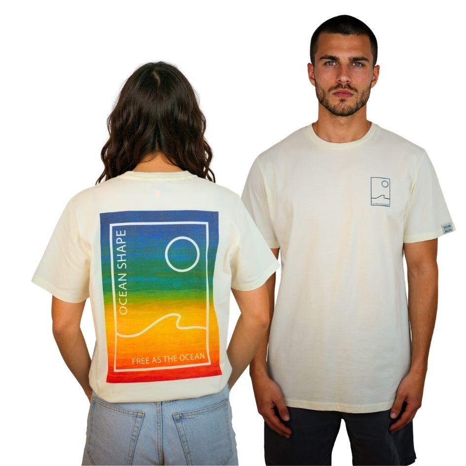 T-shirt unisexe "Free Sunset" - Off white