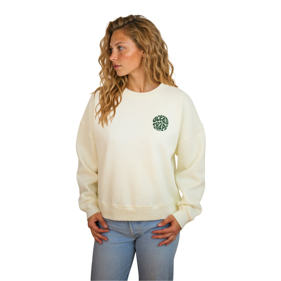 Sweat col rond Femme "Bubble" - Off White
