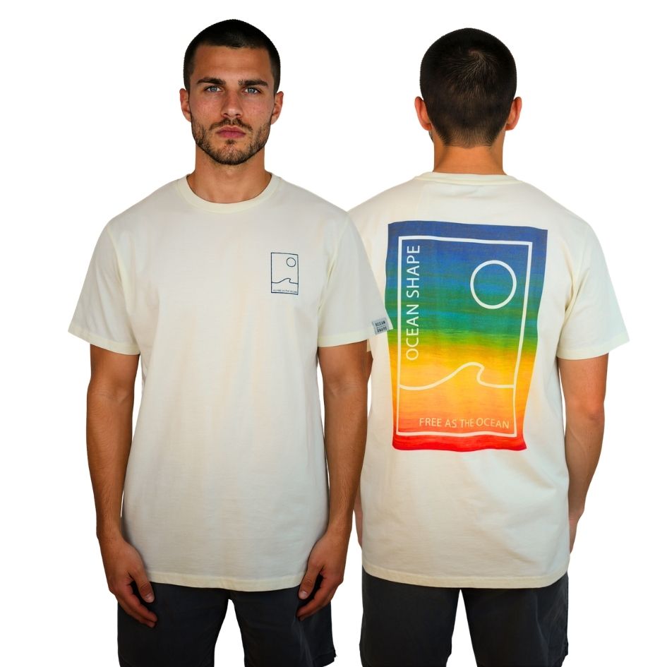 T-shirt unisexe "Free Sunset" - Off white