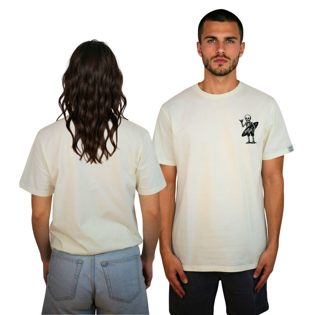T-shirt unisexe "Mini Skull" - Off white