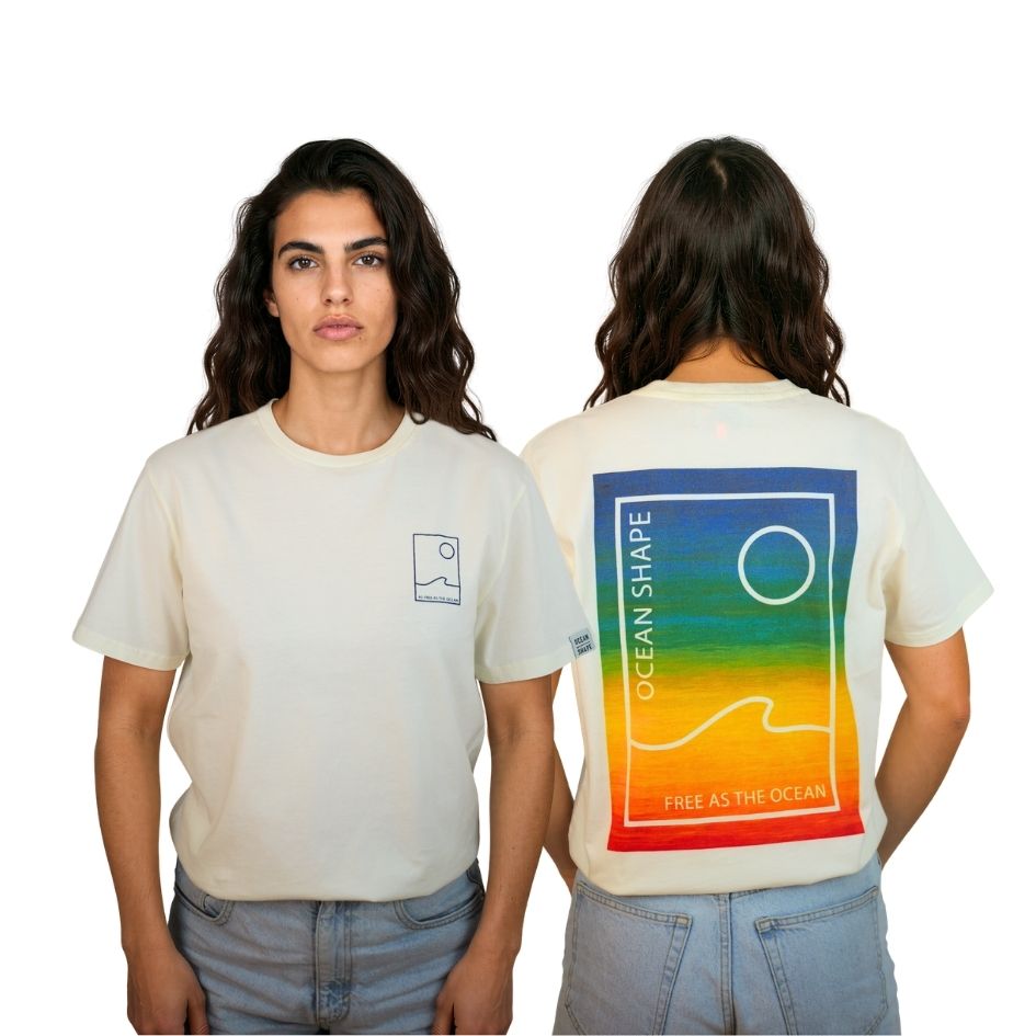 T-shirt unisexe "Free Sunset" - Off white