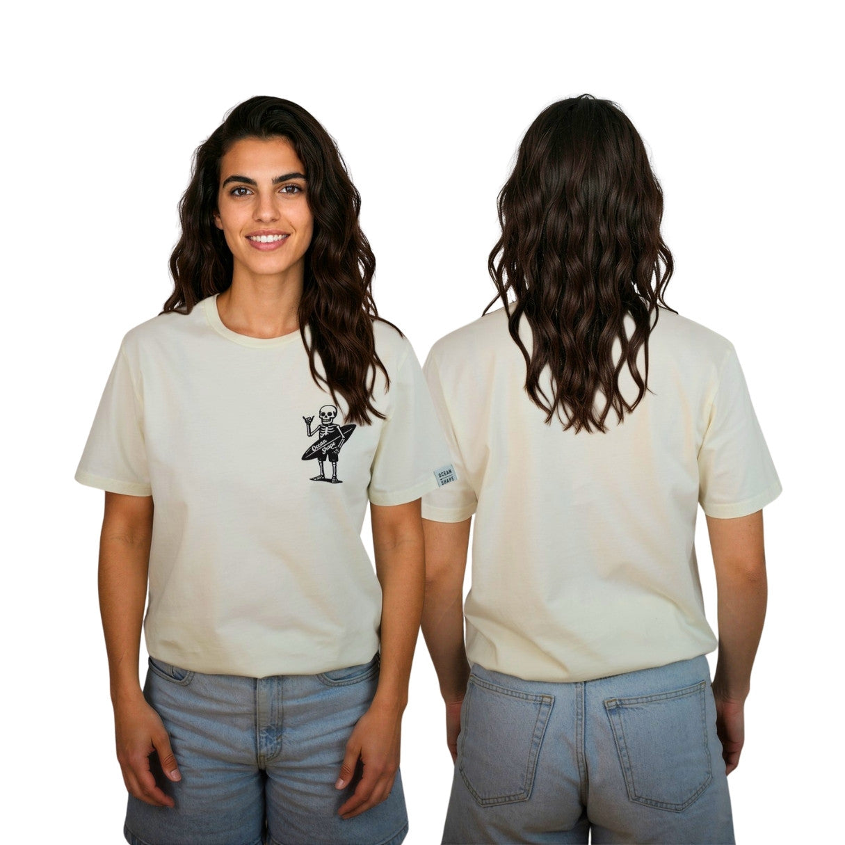 T-shirt unisexe "Mini Skull" - Off white