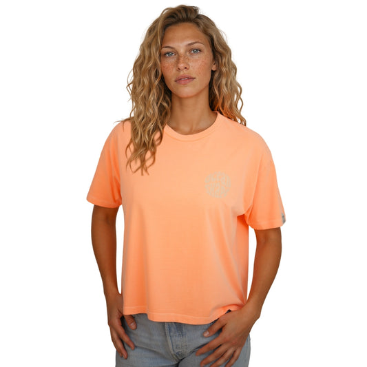T-shirt femme “Bubble Gabe” Orange Fluo