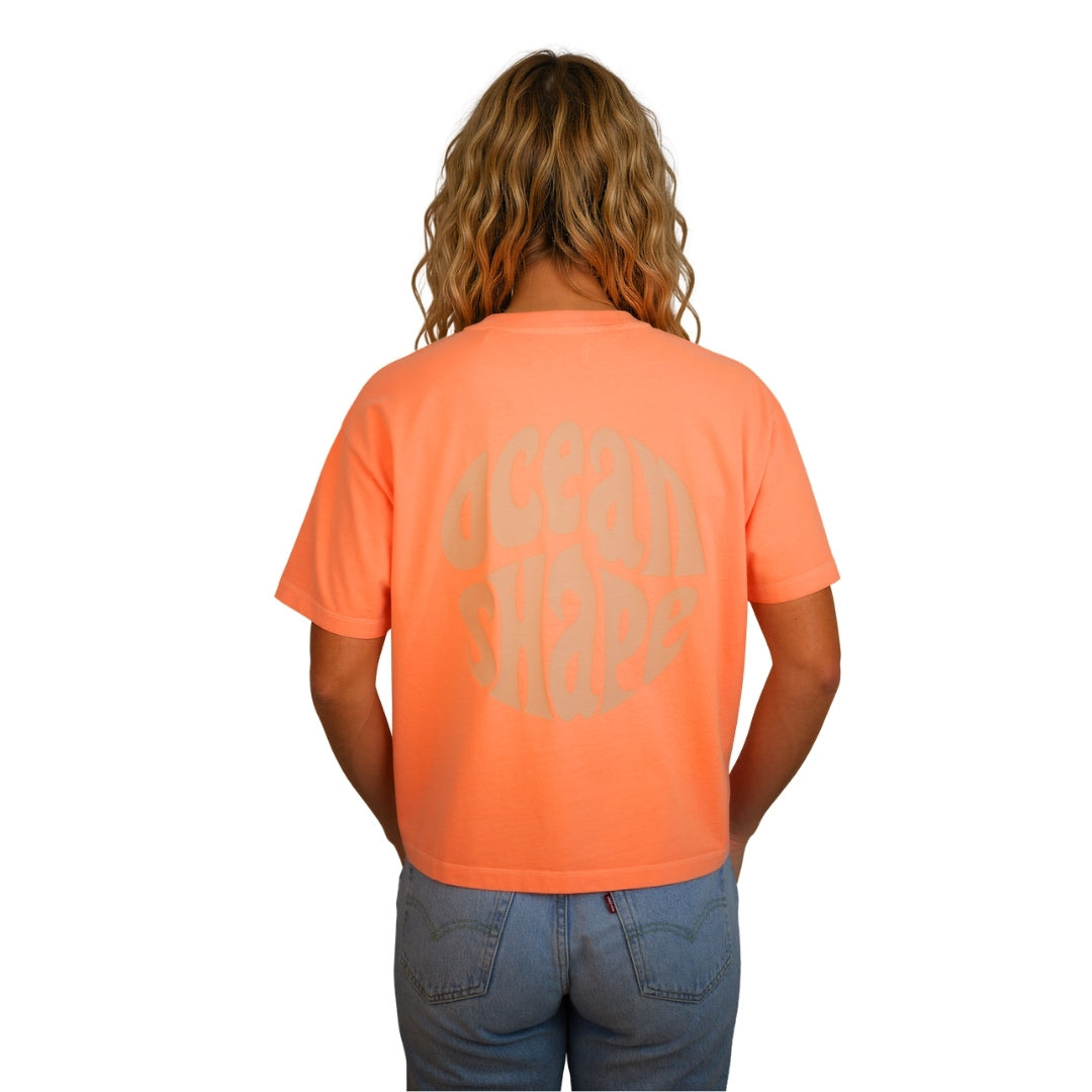 T-shirt femme “Bubble Gabe” Orange Fluo