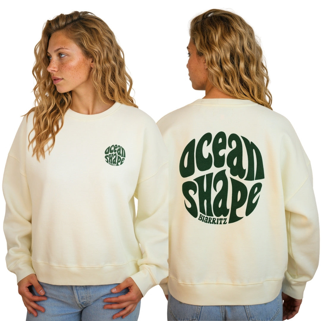 Sweat col rond Femme "Bubble" - Off White