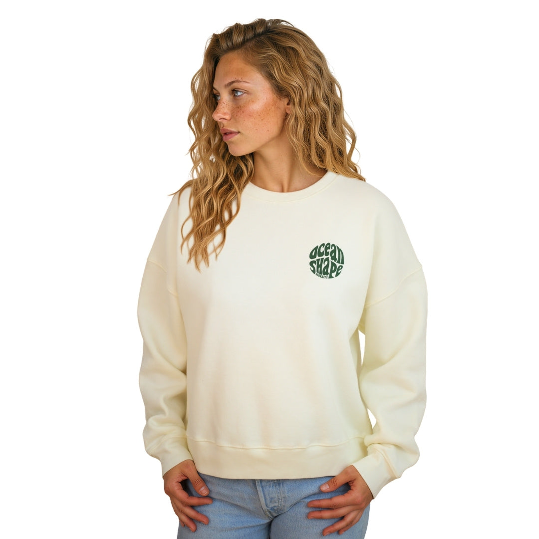 Sweat col rond Femme "Bubble" - Off White