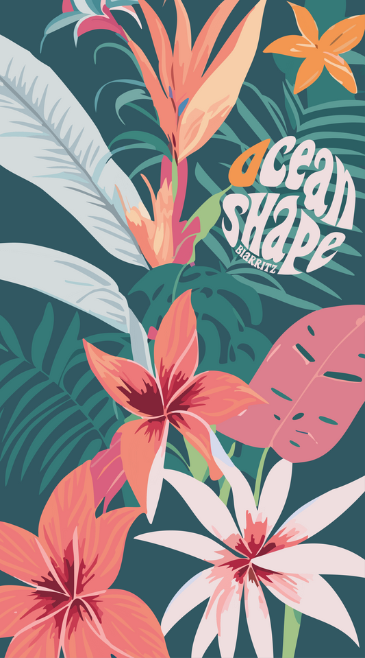 Drap de plage "Fleurs"
