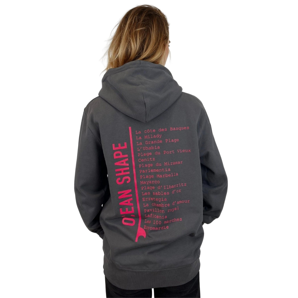 Sweat-Shirt Zippé à Capuche Femme Spiral Chaton Poche - Noir Regular, Doux Et Confortable