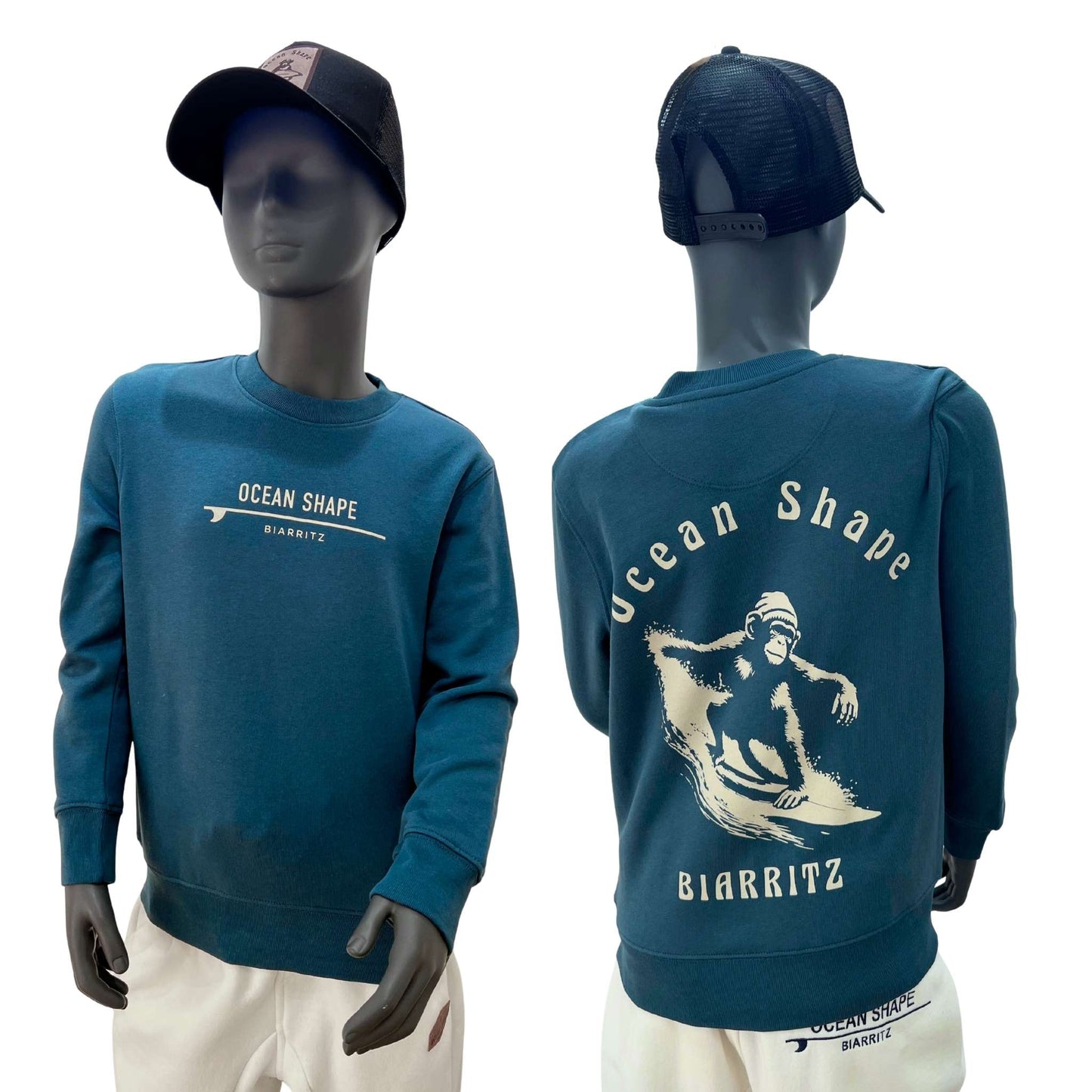 Sweat col rond Kids "Monkey wave" - Stargazer