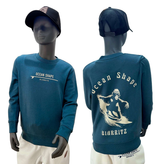 Sweat col rond Kids "Monkey wave" - Stargazer