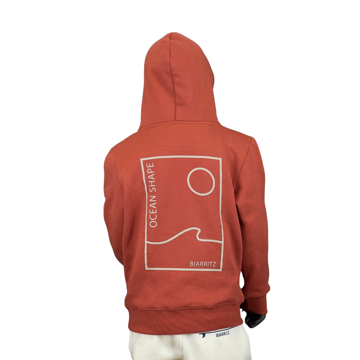 Sweat à capuche Kids "As Free as the Ocean" - Terracotta