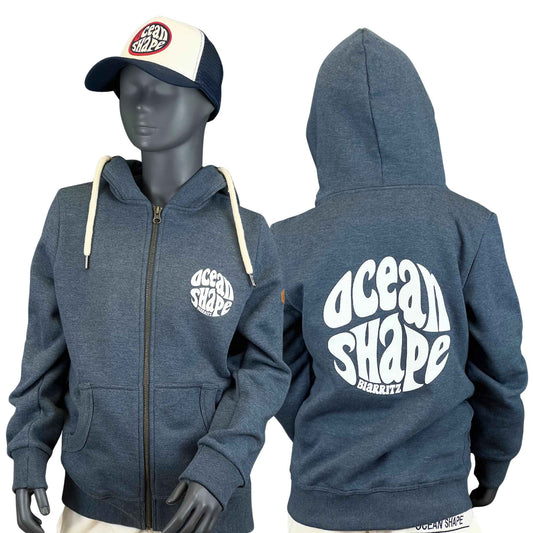 Sweat à capuche zippé Kids "Bubble" - Ocean