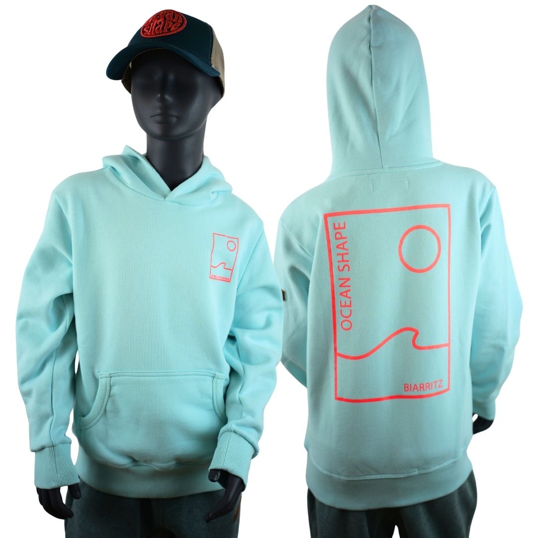 Sweat à capuche Kids "As Free as the Ocean" - Caribbean Blue