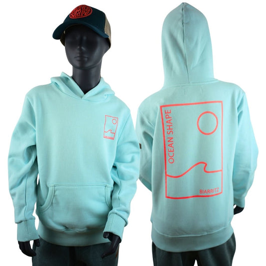 Sweat à capuche Kids "As Free as the Ocean" - Caribbean Blue