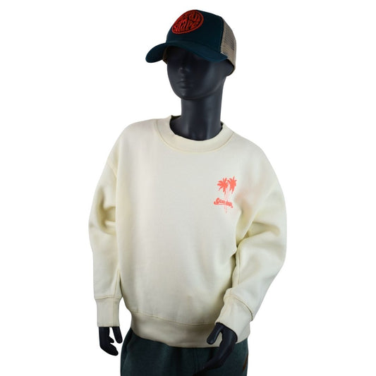 Sweat col rond Kids "Waves & Sand" - Off White