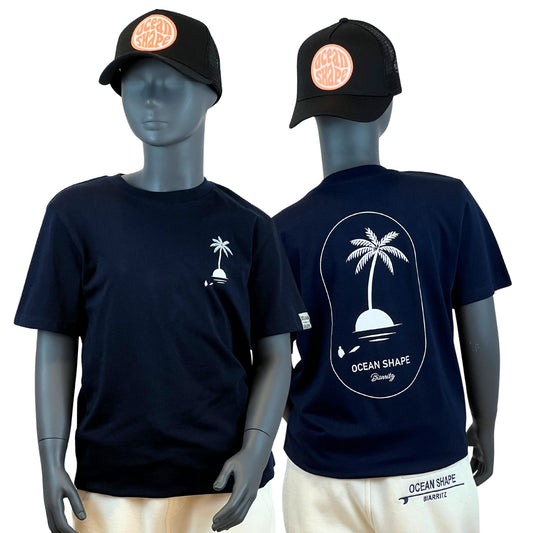 T-shirt Kids "Palmier" - French Navy