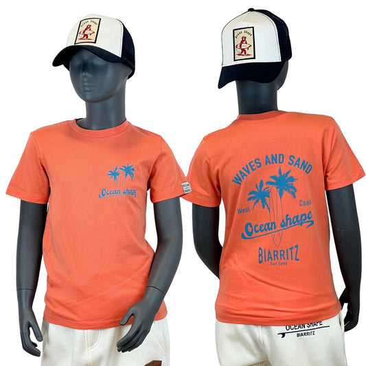 T-shirt Kids "Wave and Sand" - Fiesta