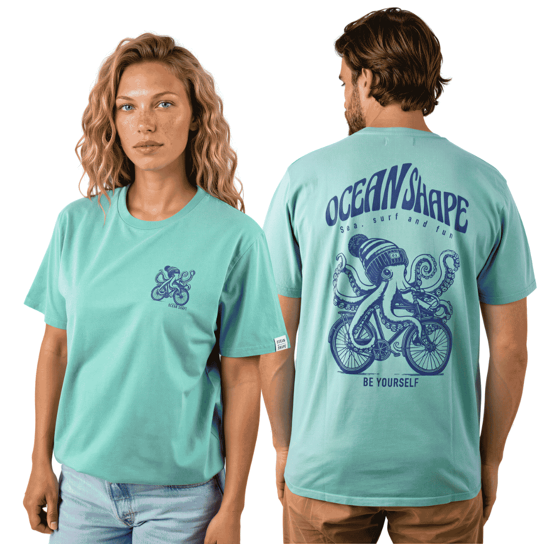 T-shirt unisexe "Chipiron" - Teal Monstera