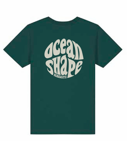 T-shirt Kids "Bubble" - Glazed Green et Beige